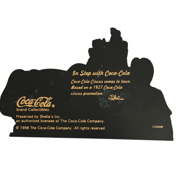 Sheilas Coca-Cola Circus Parade Elephants 1998 Wooden Plaque Collectible Decorat - Picture 3 of 5